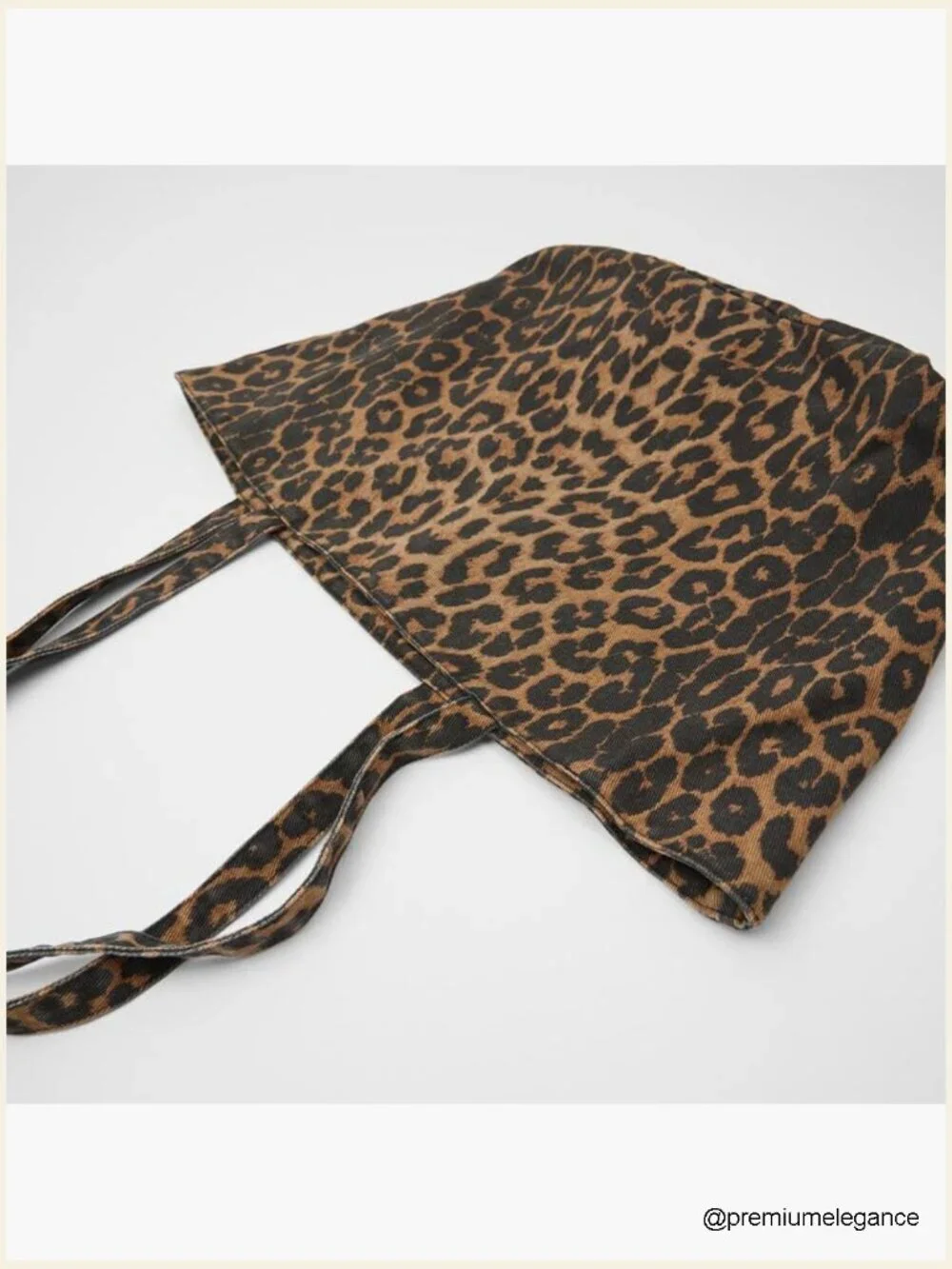 Large Leopard Print Hobo Tote Shoulder Bag with Zipper